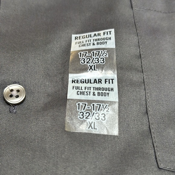 Van Heusen Dress Shirt Regular Fit Ultra Wrinkle Free Flex Collar Stretch, XL - Picture 5 of 6